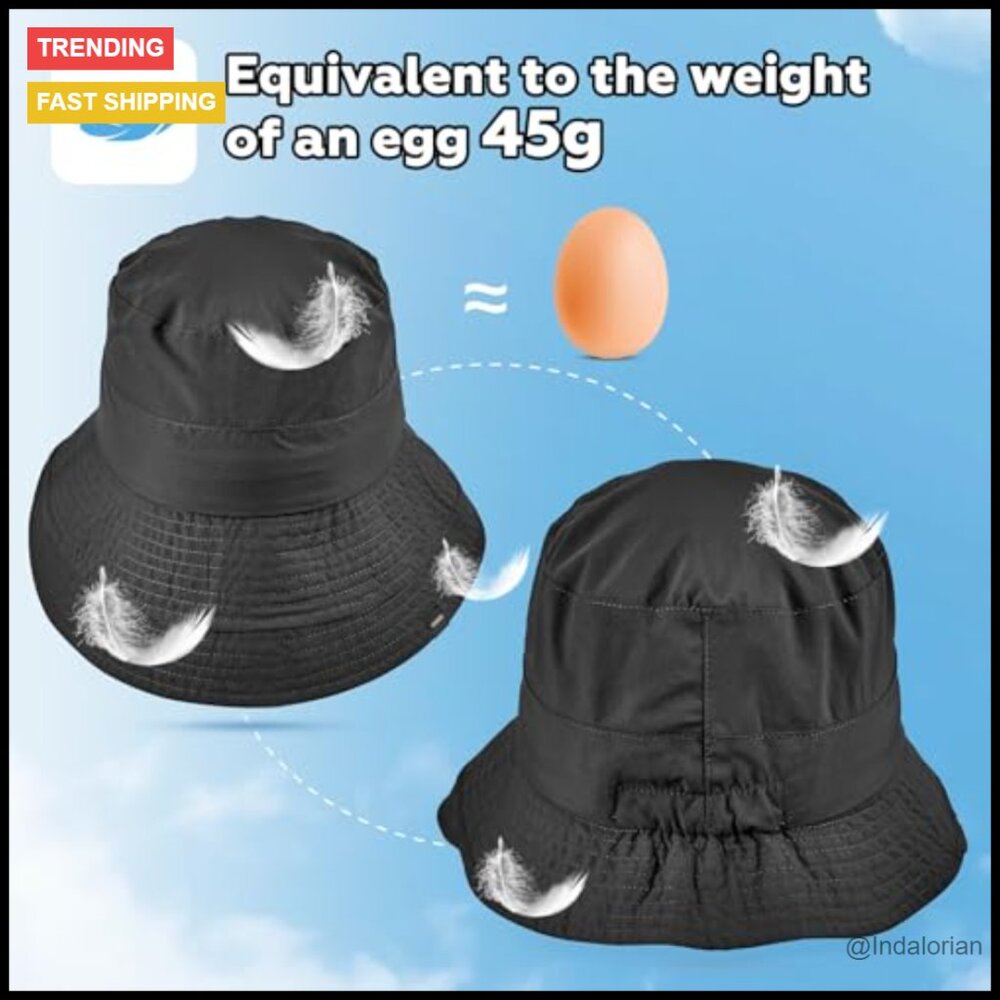 Lightweight Packable Bucket Hat Quick-Dry UV Sun … - image 3